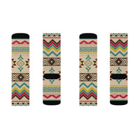 Vintage Tribal Pink, Yellow, Blue Print Socks! 3 Sizes Available! Fast and Free Shipping!!! Giftable!