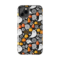 Spider Webs and Candy Corn Little Ghost Halloween Tough Phone Cases! Fall Vibes!