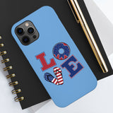 Love Red white and Blue Independence Day Tough Phone Cases!