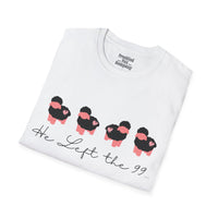 Valentines Day Pink Sheep He Left The 99 Unisex Graphic Tee! All New Heather Colors!!! Free Shipping!!!