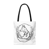 Crisp White Branded Freckled Fox Company 2024 Merch Tote Bag! Merch