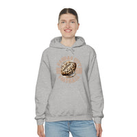 Kansas City Football Leopard Print Football Unisex Heavy Blend Hooded Sweatshirt! Football Season!