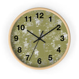 Boho Paint Washed Green Print Wall Clock! Perfect For Gifting! Free Shipping!!! 3 Colors Available!