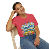 The Teacher Floral School Bus Unisex Graphic Tees! All New Heather Colors!!! Free Shipping!!! Back To School!