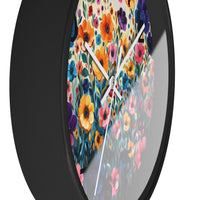 Boho Purple and Orange Ombre Print Wall Clock! Perfect For Gifting! Free Shipping!!! 3 Colors Available!