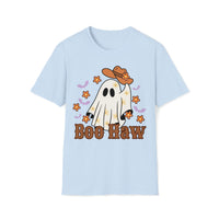 Boo Haw Floral Retro Cowboy Ghost Unisex Graphic Tee! Halloween! Fall Vibes!
