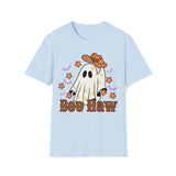 Boo Haw Floral Retro Cowboy Ghost Unisex Graphic Tee! Halloween! Fall Vibes!