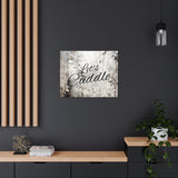 Western Let's Cuddle Grey and White Canvas Gallery Wraps!