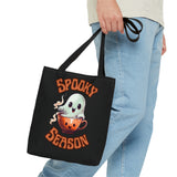 Spooky Season Version 2 Happy Little Ghost Halloween Fall Vibes Tote Bag!