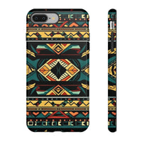 Black Aztec Tough Cases! Cellphone Cases! Multiple Sizes Available! Apple iPhone, Samsung Galaxy, and Google Pixel devices!