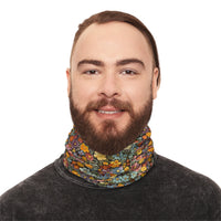 Boho Floral Print Lightweight Neck Gaiter! 4 Sizes Available! Free Shipping! UPF +50! Great For All Outdoor Sports!