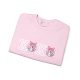 Valentines Day Sweatshirt Xoxo Disco Coquette/Back Printed