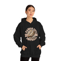 Kansas City Football Leopard Print Football Unisex Heavy Blend Hooded Sweatshirt! Football Season!