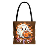 Stay Spooky Happy Little Ghost Halloween Fall Vibes Tote Bag!