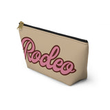 Cream Pink Rodeo Travel Accessory Pouch, Check Out My Matching Weekender Bag! Free Shipping!!!