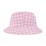 Pink Plaid Unisex Bucket Hat! Free Shipping! Made in The USA!