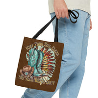 Keep Your Soul Clean and Your Boots Dirty Fall Vibes Tote Bag!