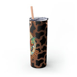 Your So Golden Butterfly Cow Printed Skinny Tumbler with Straw, 20oz! Multiple Colors!