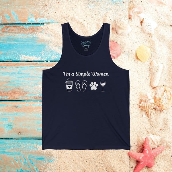 I'm a Simple Women Unisex Jersey Tank! Summer Vibes! Free Shipping!