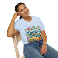 The Teacher Floral School Bus Unisex Graphic Tees! All New Heather Colors!!! Free Shipping!!! Back To School!