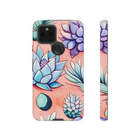 Pastel Pink and Purple Little Succulent Plants Phone Cases! New!!! Over 40 Phone Sizes To Choose From! Free Shipping!!!