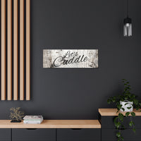 Western Let's Cuddle Grey and White Canvas Gallery Wraps!