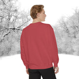 Snowflake Pocket Embroidered Comfort Colors Unisex Garment-Dyed Sweatshirt! All New Colors! Free Shipping!