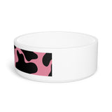 Black and Pink Cow Print Pet Bowl! Foxy Pets! Free Shipping!!!