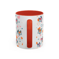 Coffee Mug - Fox Heart Medley Valentines Day Mug (11, 15oz)