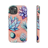 Pastel Pink and Purple Little Succulent Plants Phone Cases! New!!! Over 40 Phone Sizes To Choose From! Free Shipping!!!