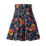 Boho Watercolor Florals Women's Skater Skirt! Free Shipping!