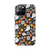 Spider Webs and Candy Corn Little Ghost Halloween Tough Phone Cases! Fall Vibes!