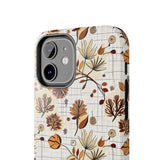 Twigs and Leaves Floral Fall Vibes Tough Phone Cases!