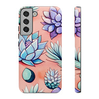 Pastel Pink and Purple Little Succulent Plants Phone Cases! New!!! Over 40 Phone Sizes To Choose From! Free Shipping!!!