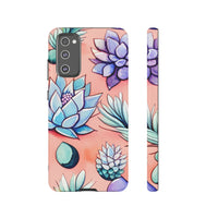 Pastel Pink and Purple Little Succulent Plants Phone Cases! New!!! Over 40 Phone Sizes To Choose From! Free Shipping!!!