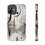 Ink Drip Crescent Moon Boho Western Tough Phone Cases!