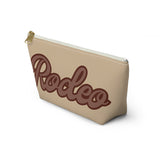 Cream Chocolate Rodeo Travel Accessory Pouch, Check Out My Matching Weekender Bag! Free Shipping!!!