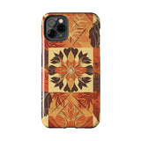 Reddish Orange Star Flower Fall Vibes Tough Phone Cases!