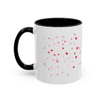 Disco Fox I Love You Valentines Day Accent Coffee Mug (11, 15oz)! Free Shipping! Microwave and Dishwasher Safe! BPA Free