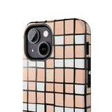 Pastel Pink Checkerboard Tough Phone Cases, Case-Mate!