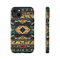 Black Aztec Tough Cases! Cellphone Cases! Multiple Sizes Available! Apple iPhone, Samsung Galaxy, and Google Pixel devices!