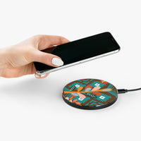 Tree Planting Brown and Teal Wireless Phone Charger! Free Shipping!!!