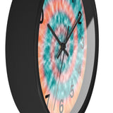 Boho Teal Tie Dye Print Wall Clock! Perfect For Gifting! Free Shipping!!! 3 Colors Available!