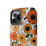 Sunflowers and Daisies Retro Fall Vibes Tough Phone Cases!