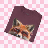 Retro Fox Sunglasses Valentines Day T-Shirt! Valentines Day! Spring Vibes! Graphic Tees!