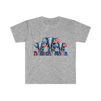 American Mama Elephant USA Independence Day Unisex Graphic Tees!