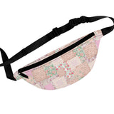 Boho Pink Patchwork Quilted Unisex Fanny Pack! Free Shipping! One Size Fits Most!