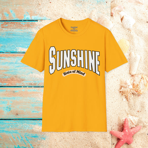 Sunshine State of Mind Unisex Graphic Tees! Summer Vibes! All New Heather Colors!!! Free Shipping!!!