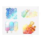 Summer Popsicles, Beach Tote, Pineapple Sticker Sheets! Free Shipping!