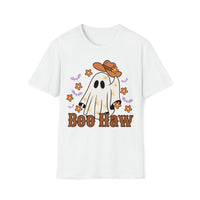 Boo Haw Floral Retro Cowboy Ghost Unisex Graphic Tee! Halloween! Fall Vibes!